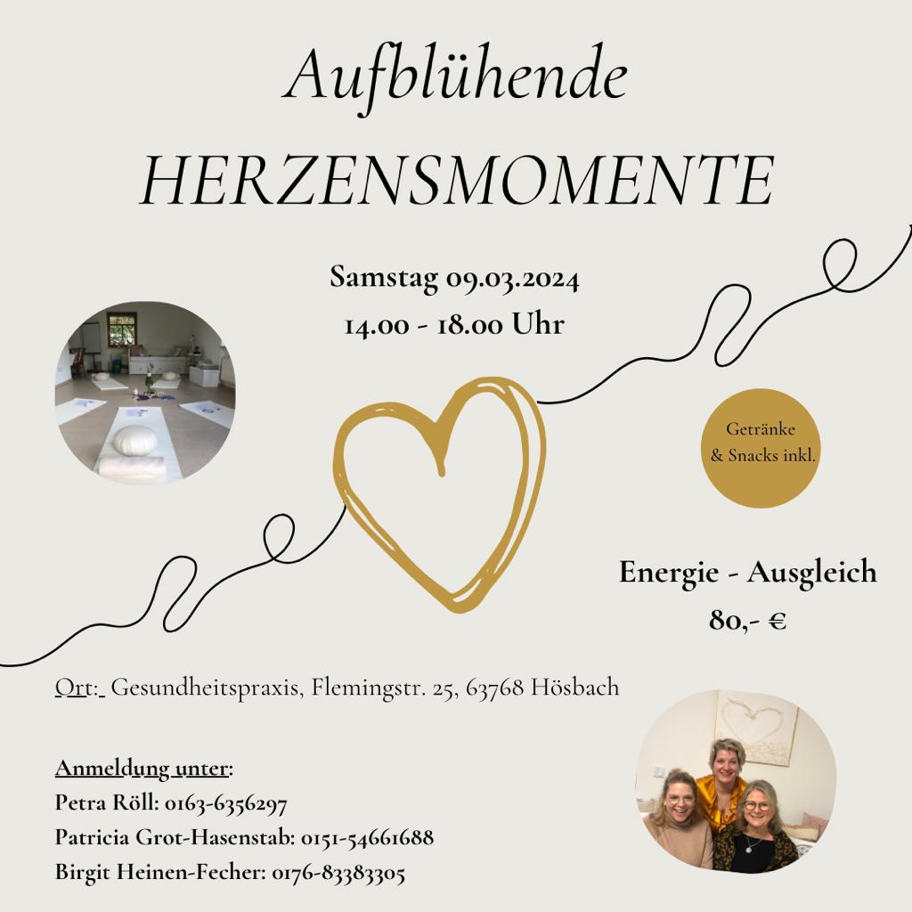 Aufbühende Herzensmomente